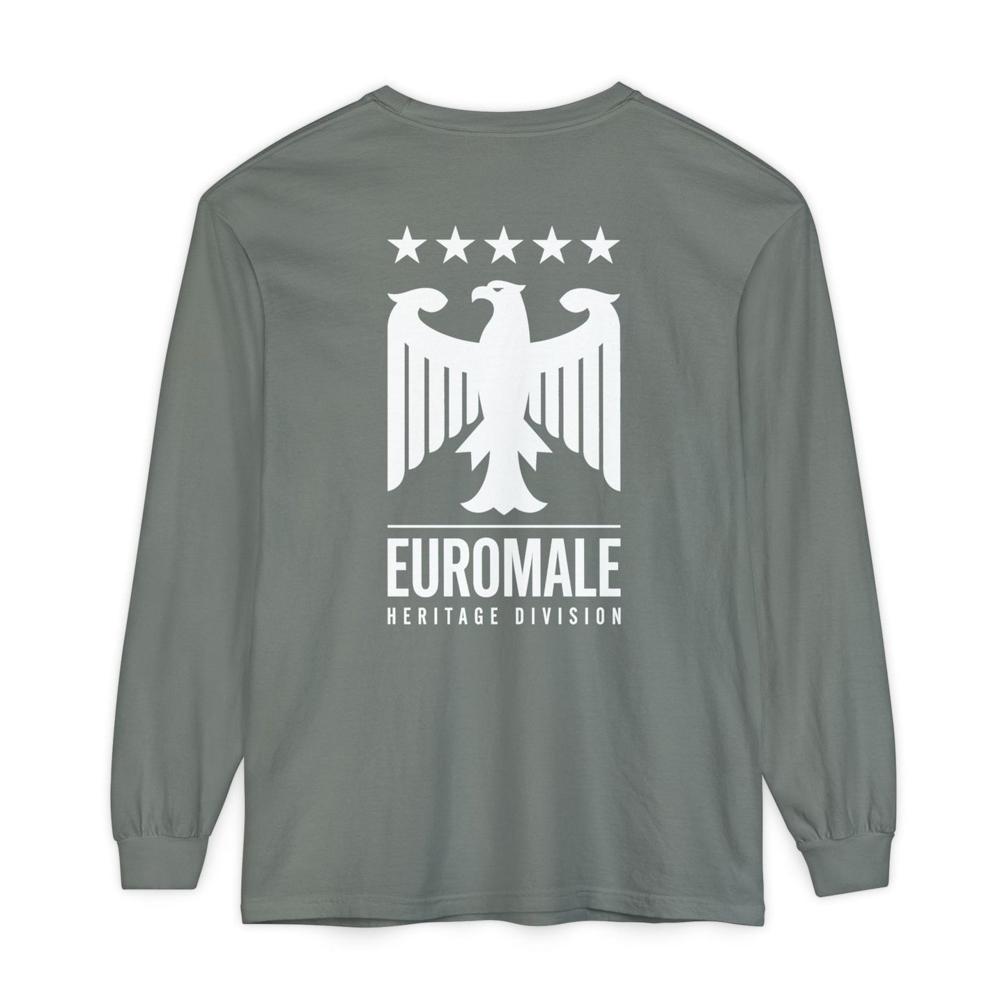 Printify Long-sleeve Grey / S Euro Male Heritage Division Long Sleeve Tee