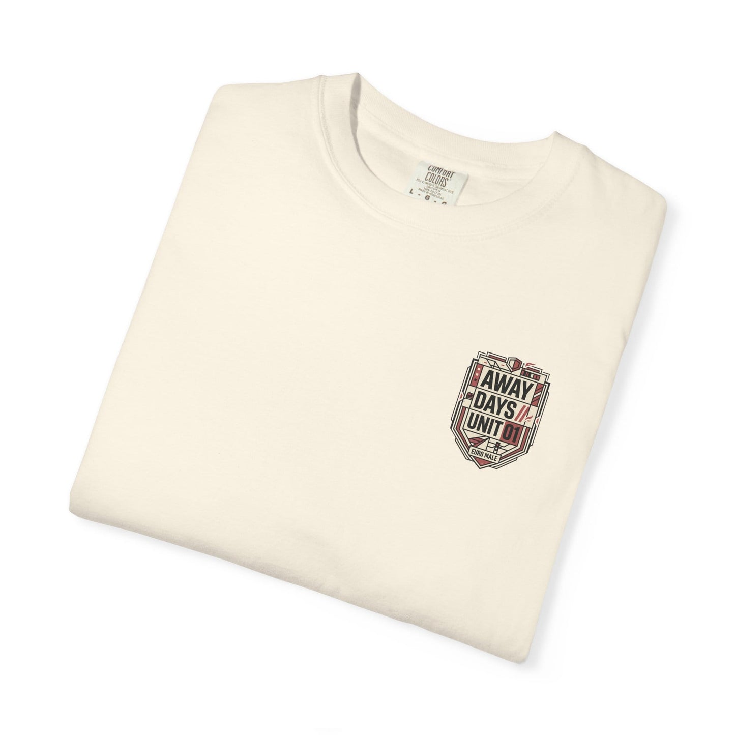 Printify T-Shirt Euro Male Away Days Graphic T-Shirt — "Away Days // Unit 01"
