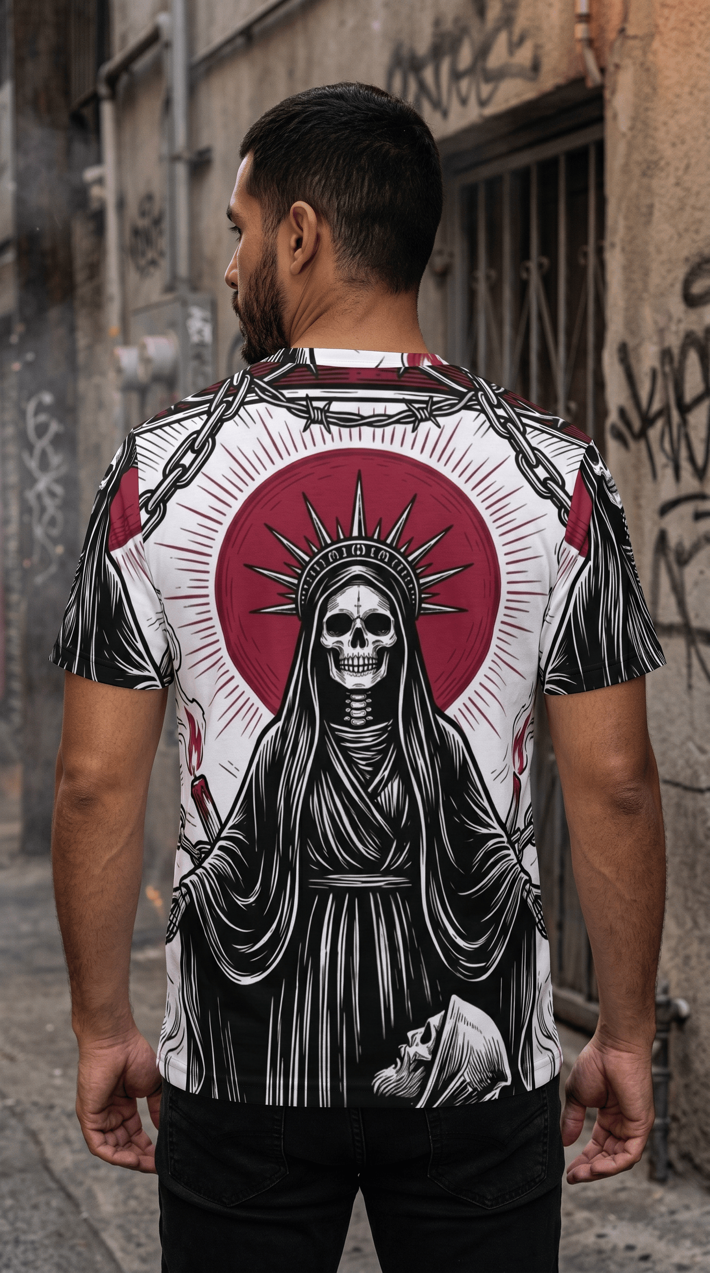Yoycol UltraMale Santa Muerte all over Tee