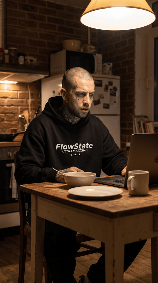 Printify Hoodie Flow State UltraMaxxing Logo Hoodie